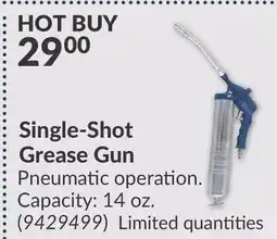 Princess Auto Single-Shot Grease Gun offer