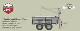 Princess Auto 2,000 lb Steel Dump Wagon offer