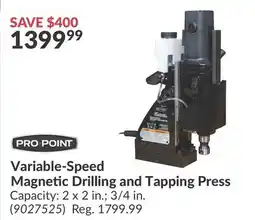Princess Auto Variable-Speed Magnetic Drilling and Tapping Press offer