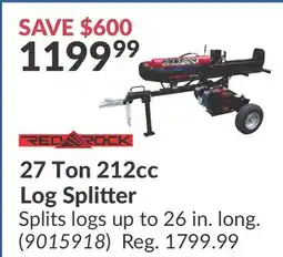 Princess Auto 27 Ton 212cc Log Splitter offer