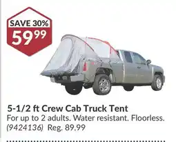 Princess Auto 5-1/2 ft Crew Cab Truck Tent offer
