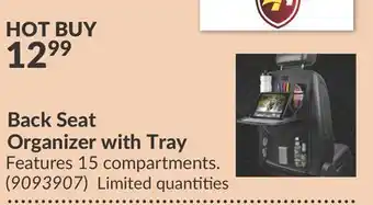 Princess Auto Back Seat Organizer with Tray offer