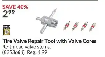 Princess Auto Tire Valve Repair Tool with Valve Cores offer