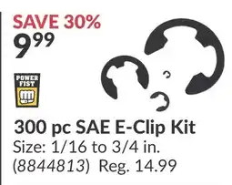 Princess Auto 300 pc SAE E-Clip Kit offer