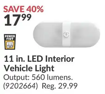 Princess Auto 11 in. LED Interior Vehicle offer
