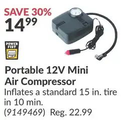 Princess Auto Portable 12V Mini Air Compressor offer