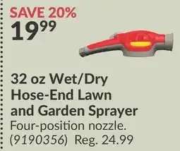 Princess Auto 32 oz Wet/Dry Hose-End Lawn and Garden Sprayer offer