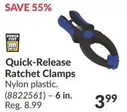 Princess Auto Quick-Release Ratchet Clamps offer