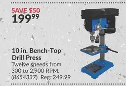 Princess Auto Power Fist 10 in. Bench-Top Drill Press offer