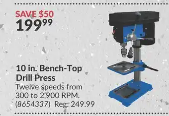 Princess Auto Power Fist 10 in. Bench-Top Drill Press offer