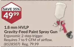 Princess Auto 1.8 mm HVLP Gravity-Feed Paint Spray Gun offer