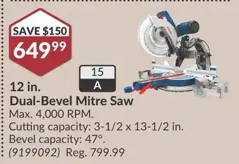 Princess Auto 12 in. Dual-Bevel Mitre Saw offer