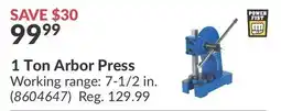 Princess Auto Power Fist 1 Ton Arbor Press offer