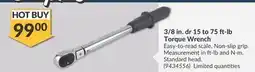 Princess Auto 3/8 in. dr 15 to 75 ft-lb Torque Wrench offer