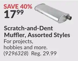 Princess Auto Scratch-and-Dent Muffler offer