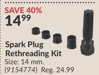 Princess Auto Spark Plug Rethreading Kit offer