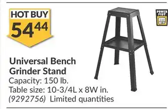Princess Auto Universal Bench Grinder Stand offer