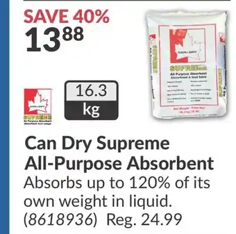 Princess Auto Can Dry Supreme All-Purpose Absorbent offer
