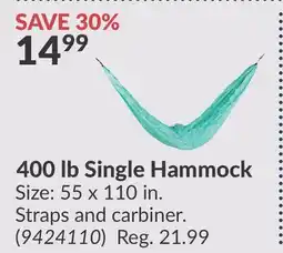 Princess Auto 400 lb Single Hammock offer
