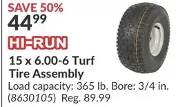 Princess Auto 15 x 6.00-6 Turf Tire Assembly offer