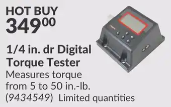 Princess Auto 1/4 in. dr Digital Torque Tester offer