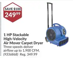 Princess Auto 1 HP Stackable High-Velocity Air Mover Carpet Dryer offer