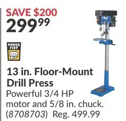 Princess Auto 13 in. Floor-Mount Drill Press offer
