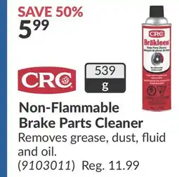 Princess Auto Non-Flammable Brake Parts Cleaner offer