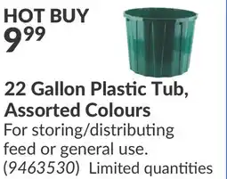 Princess Auto 22 Gallon Plastic Tub offer