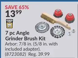 Princess Auto 7 pc Angle Grinder Brush Kit offer