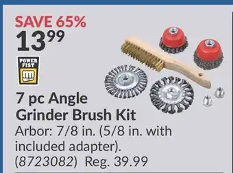 Princess Auto 7 pc Angle Grinder Brush Kit offer