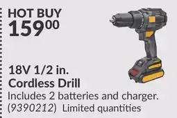 Princess Auto 18V 1/2 in. Cordless Drill offer