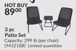 Princess Auto 3 pc Patio Set offer