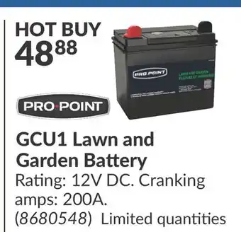 Princess Auto GCU1 Lawn and Garden Battery offer