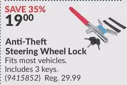 Princess Auto Anti-The Steering Wheel Lock offer