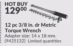 Princess Auto 12 pc 3/8 in. dr Metric Torque Wrench offer