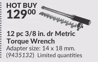 Princess Auto 12 pc 3/8 in. dr Metric Torque Wrench offer