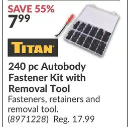 Princess Auto 240 pc Autobody Fastener Kit with Removal Tool offer