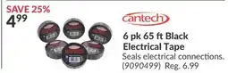 Princess Auto 6 pk 65 ft Black Electrical Tape offer