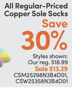 Mark's All Regular-Priced Copper Sole Socks offer