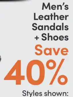 Mark's DENVER HAYES Men's Leather Sandals + Shoes offer