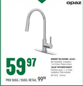 BMR ROBINET DE CUISINE  ALLIE  offer