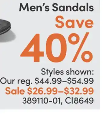 Mark's REEF Men's Sandals offer