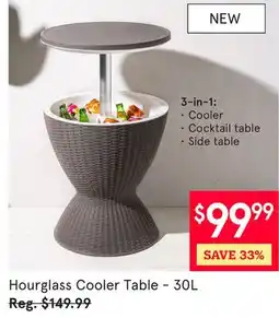 Kitchen Stuff Plus Hourglass Cooler Table - 30L offer