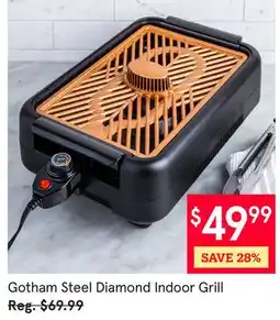 Kitchen Stuff Plus Gotham Steel Diamond Indoor Grill offer