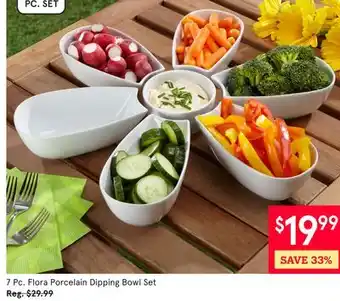 Kitchen Stuff Plus 7 Pc. Flora Porcelain Dipping Bowl Set offer