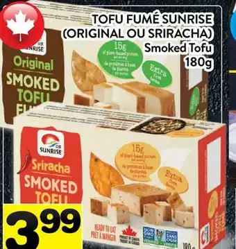 Supermarché PA TOFU FUMÉ SUNRISE (ORIGINAL OU SRIRACHA) | Smoked Tofu offer