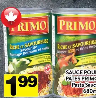 Supermarché PA SAUCE POUR PÂTES PRIMO | PRIMO Pasta Sauce offer
