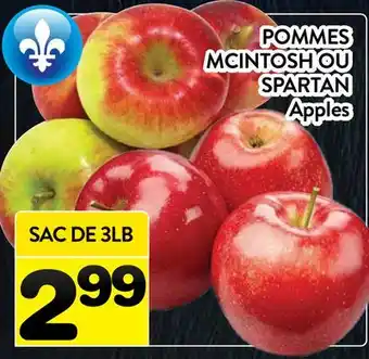 Supermarché PA POMMES MCINTOSH OU SPARTAN | Apples offer