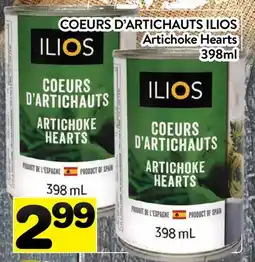 Supermarché PA COEURS D'ARTICHAUTS ILIOS | Artichoke Hearts offer